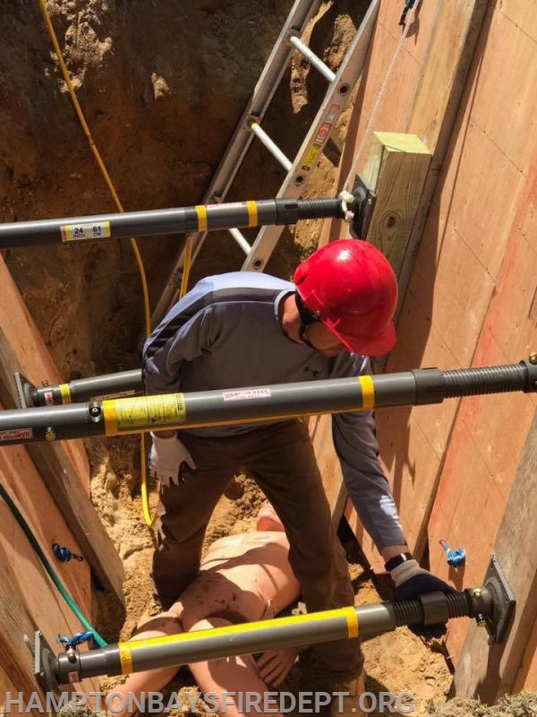 HBFD Trench Rescue training